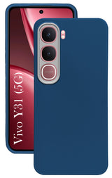 For Vivo Y31 5G Back Cover Case Matte Silicone (Dual Colour |Full Camera Protection | Sleek and Professional)