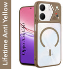 For Oppo A5X Back Cover Case Lifetime Anti-Yellow Clear (Camera Protection | Side Grip | Wireless MagSafe Compatible)