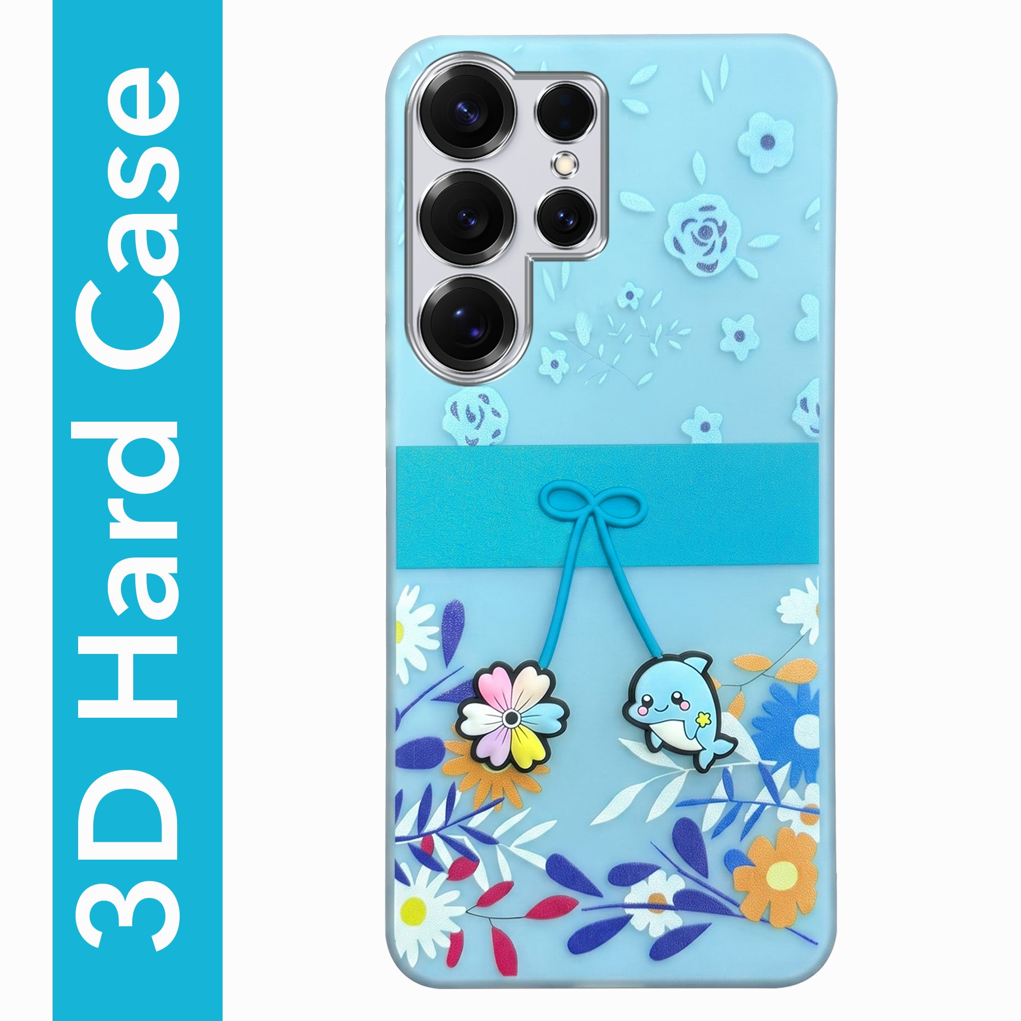 For Samsung Galaxy S25 Ultra Back Cover Case (3D Cute Cartoons | Hard Back Side Soft | Matte Premium Finish | HD Printing)