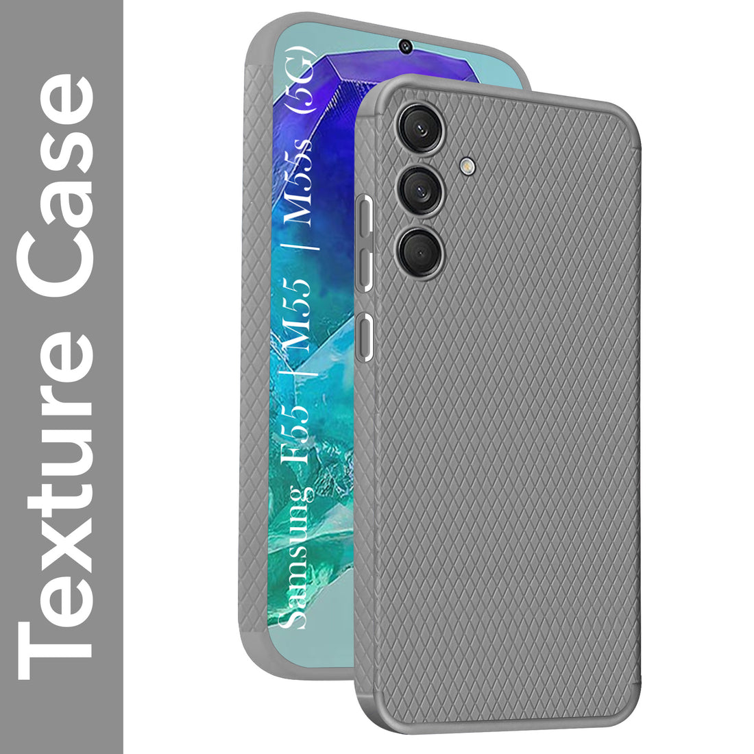 For Samsung Galaxy F55 5G | M55 5G | M55s Back Cover Case (Liquid Silicone | Side Grip | Camera Protection)