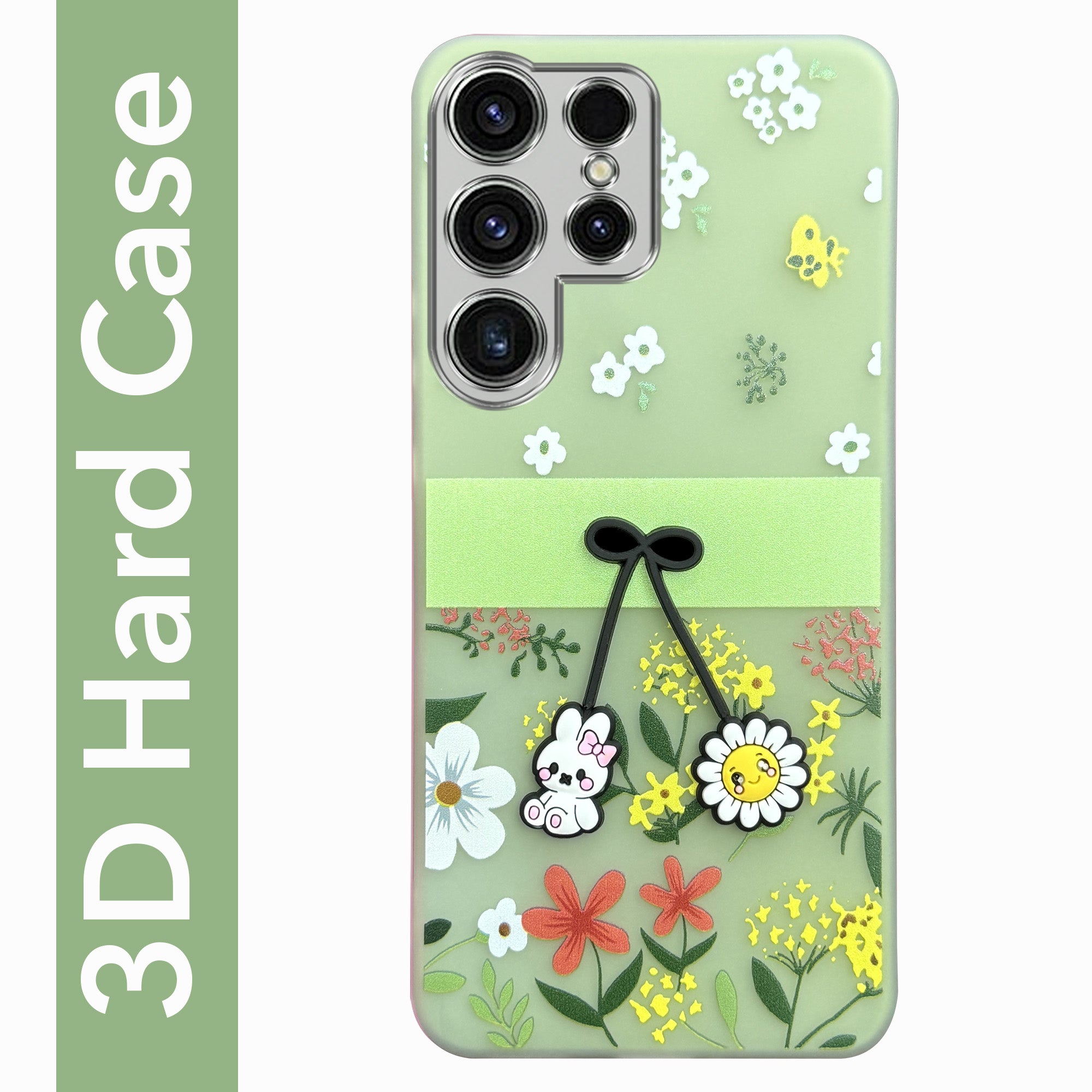 For Samsung Galaxy S23 Ultra Back Cover Case (3D Cute Cartoons | Hard Back Side Soft | Matte Premium Finish | HD Printing)