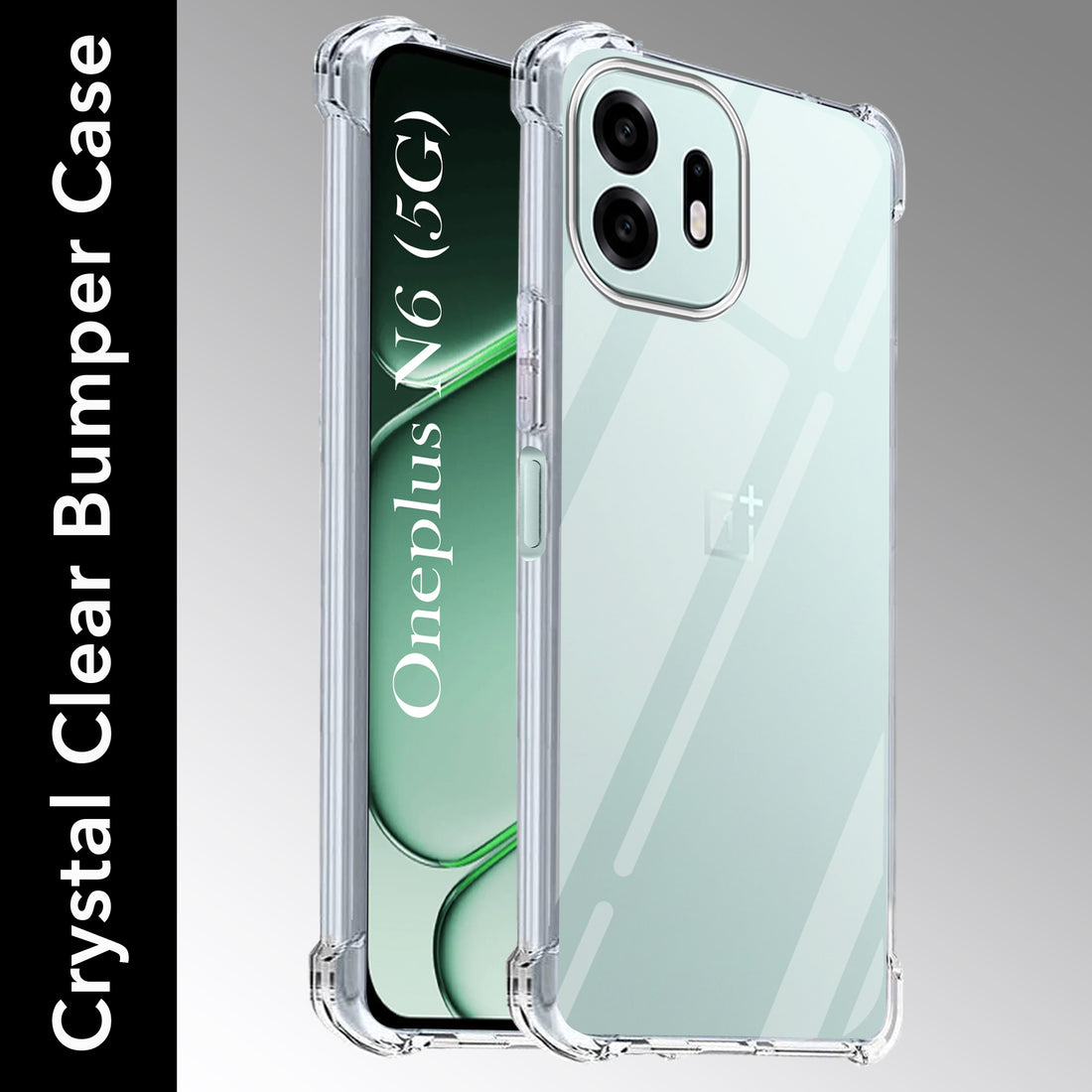 For OnePlus N6 Back Cover Shockproof Crystal-Clear (Drop & Camera Protection | Hard Polycarbonate)