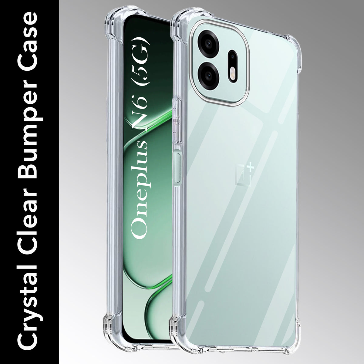 For OnePlus N6 Back Cover Shockproof Crystal-Clear (Drop & Camera Protection | Hard Polycarbonate)