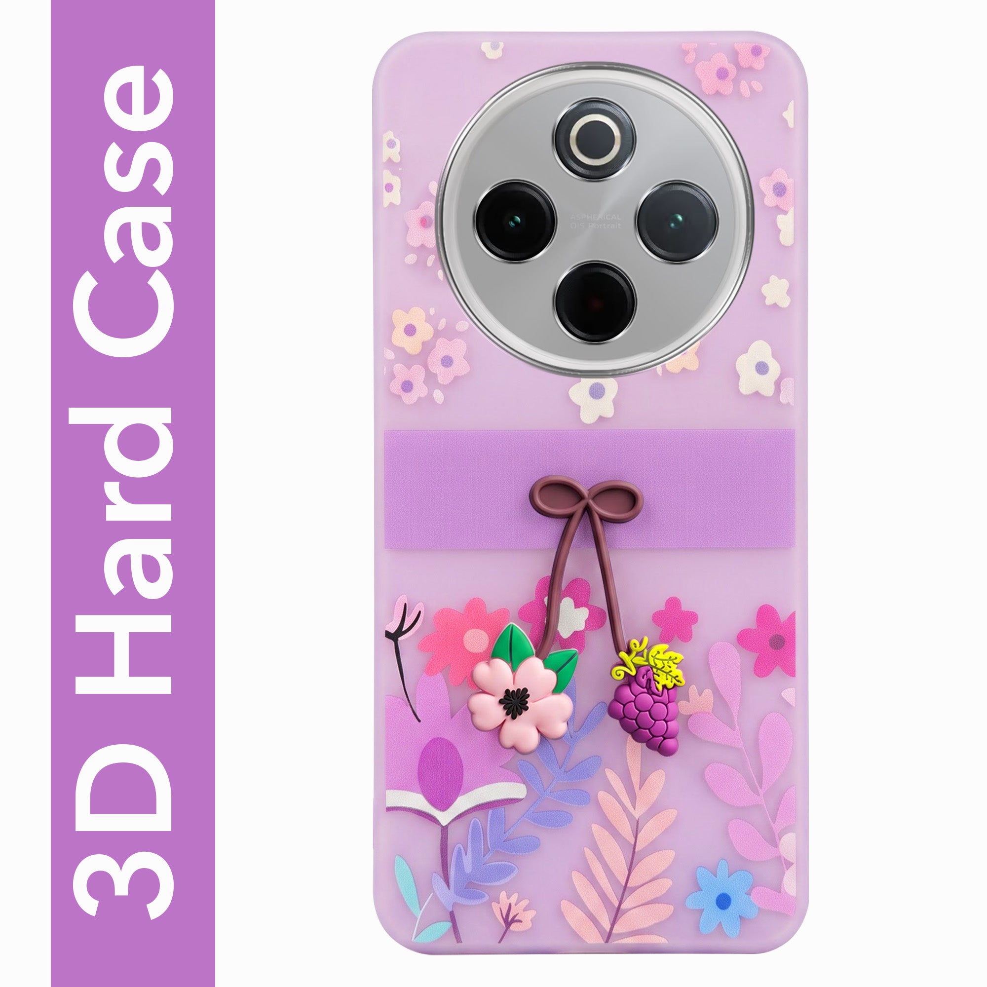 For Vivo iQOO Z10 Back Cover Case (3D Cute Cartoons | Hard Back Side Soft | Matte Premium Finish | HD Printing)