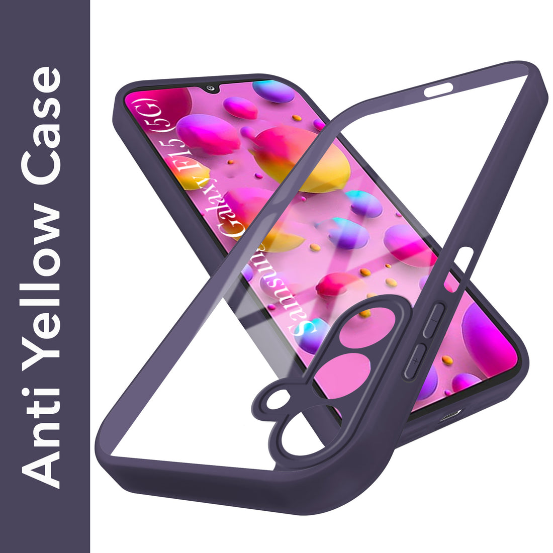 For Samsung Galaxy F15 5G Back Cover Case Ultra-Hybrid (Lifetime Anti Yellow | Anti Scratch | Crystal Clear Shockproof)
