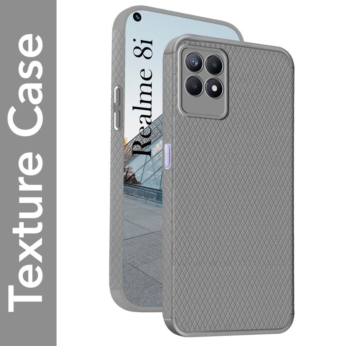 For Realme 8i Back Cover Case (Liquid Silicone | Side Grip | Camera Protection)