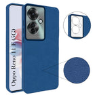 For Oppo Reno11 F 5G | Oppo Reno 11F 5G Back Cover Case (Glass Like Camera Protection | Leather Feel | Minimalist Professional Grip)