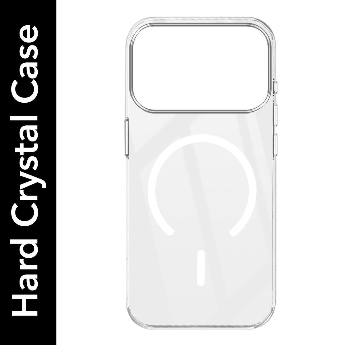 For iPhone 17 Pro | iPhone 18 Pro Back Cover Case Crystal Anti Yellow (MagSafe Wireless Charging Support |Camera Protection Bump)