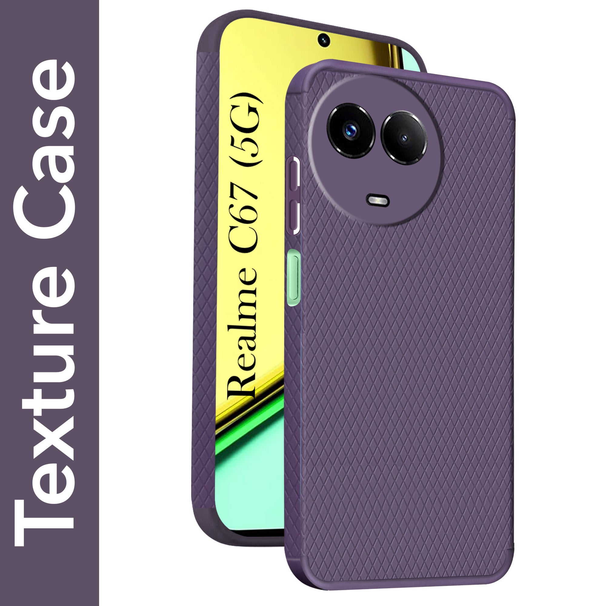 For Realme C67 Back Cover Case (Liquid Silicone | Side Grip | Camera Protection)