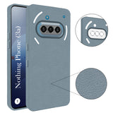 For Nothing Phone 3A 5G Back Cover Case (Glass Like Camera Protection | Leather Feel | Minimalist Professional Grip)