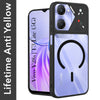 For Vivo Y28s 5G | Vivo T3 Lite 5G Back Cover Case Lifetime Anti-Yellow Clear (Camera Protection | Side Grip | Wireless MagSafe Compatible)