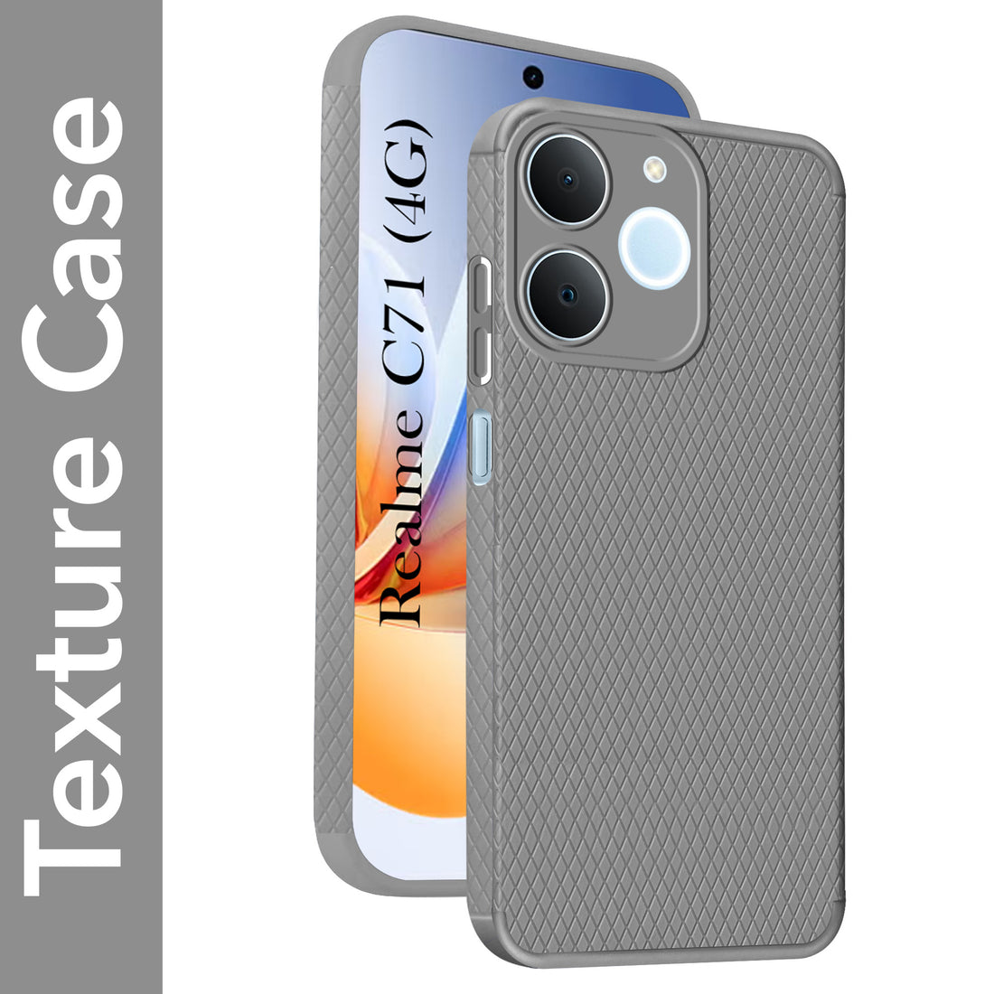 For Realme C71 Back Cover Case Liquid Silicone (Camera Protection | Side Grip Texture | Soft and Flexible)
