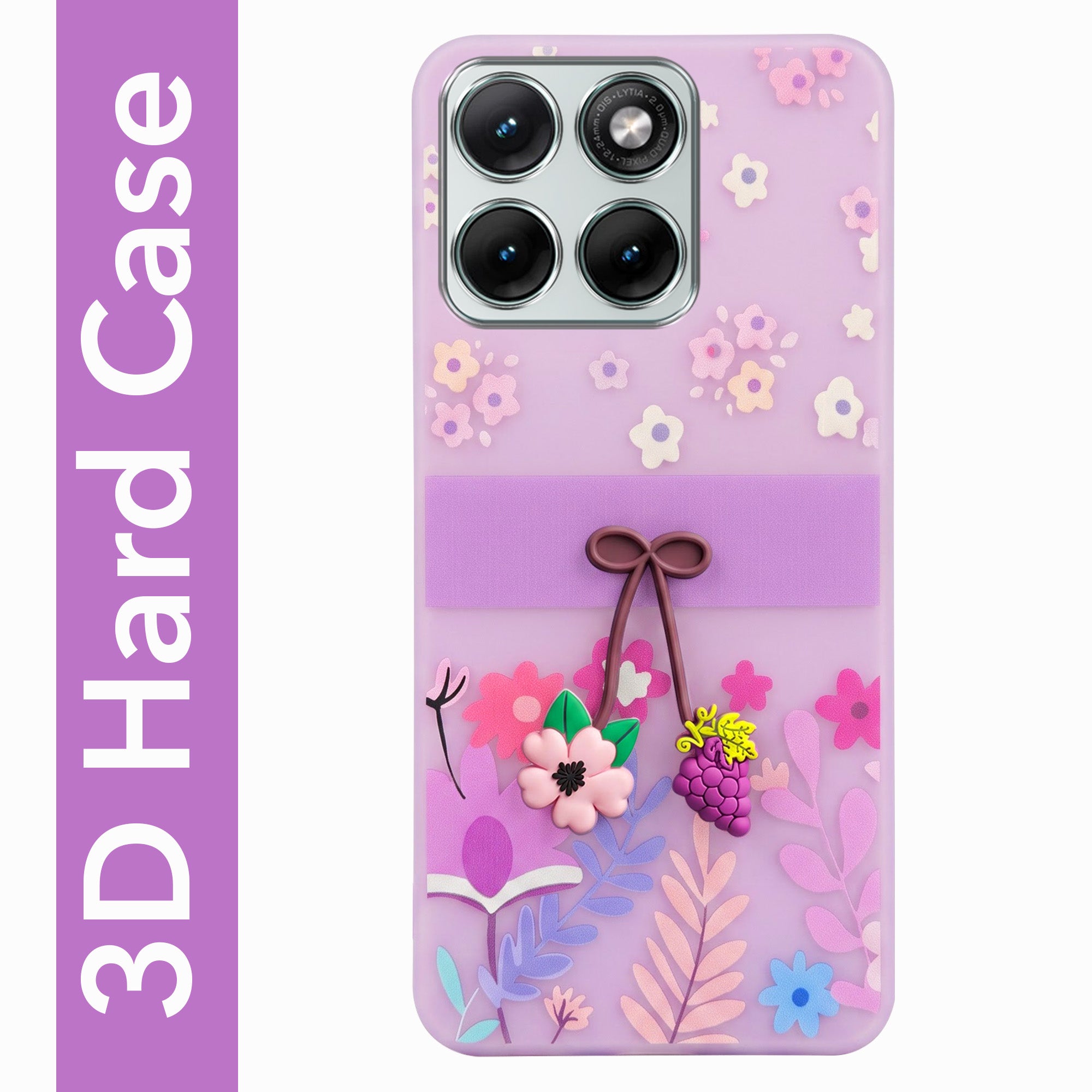For Motorola Moto Edge 70 Fusion Back Cover Case (3D Cute Cartoons | Hard Back Side Soft | Matte Premium Finish | HD Printing)
