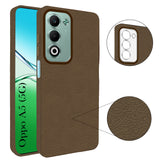 For Oppo A5 5G Back Cover Case (Glass Like Camera Protection | Leather Feel | Minimalist Professional Grip)
