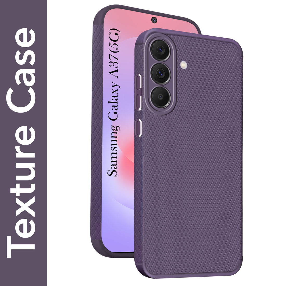 For Samsung Galaxy A37 5G Back Cover Case Liquid Silicone (Camera Protection | Side Grip Texture | Soft and Flexible)