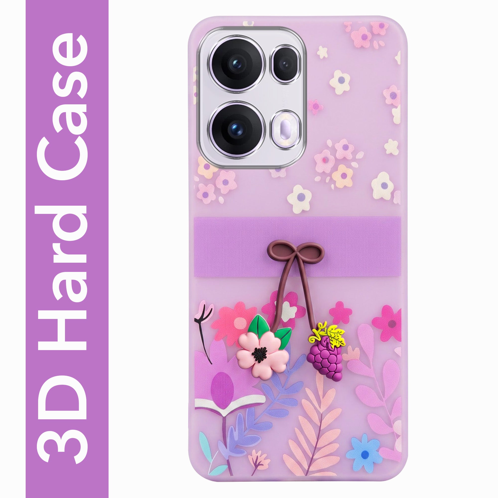 For Oppo Reno13 Pro 5G | Oppo Reno 13 Pro 5G Back Cover Case (3D Cute Cartoons | Hard Back Side Soft | Matte Premium Finish | HD Printing)