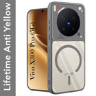 For Vivo X300 Pro Back Cover Case Lifetime Anti-Yellow Clear (Camera Protection | Side Grip | Wireless MagSafe Compatible)