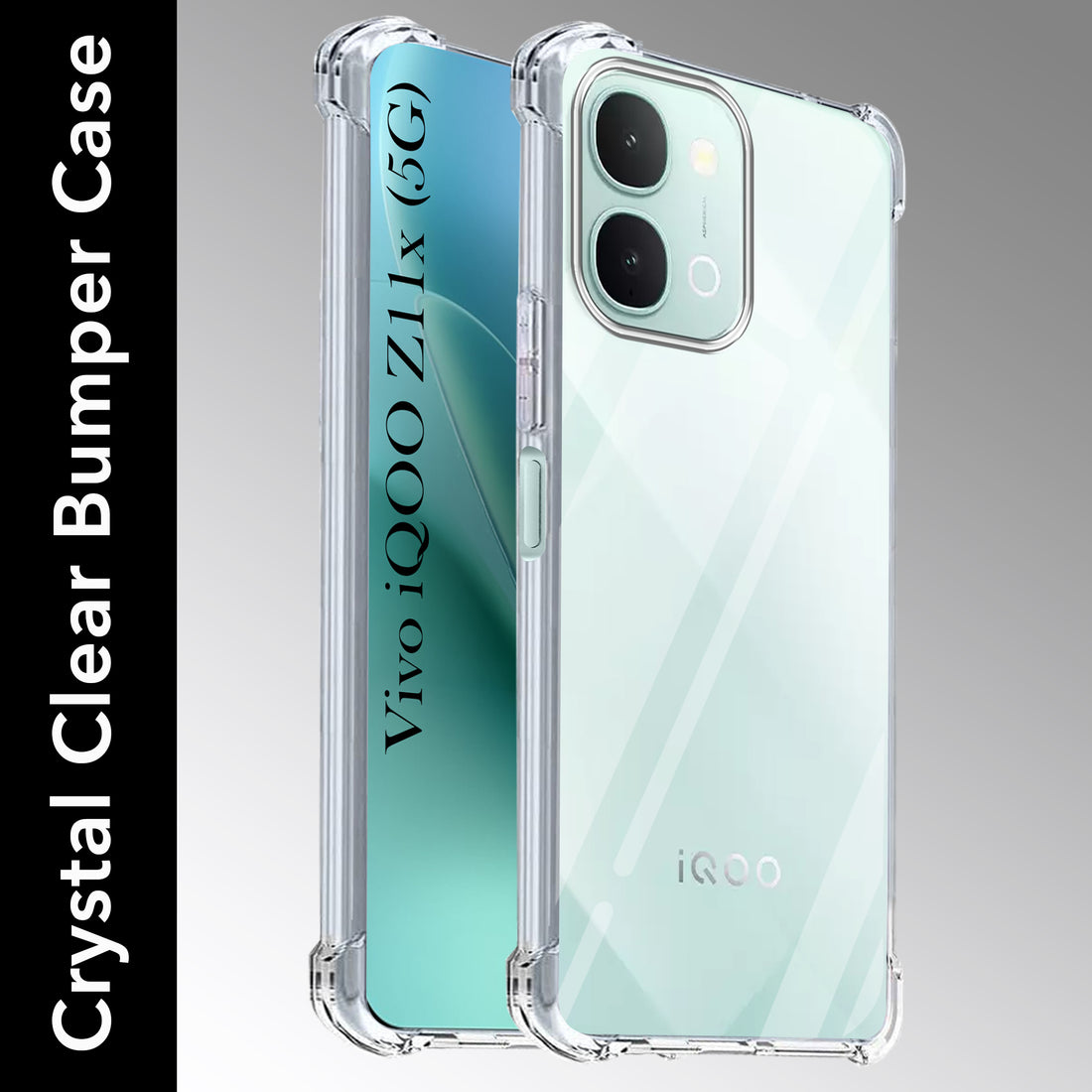 For Vivo iQOO Z11x 5G Back Cover Shockproof Crystal-Clear (Drop & Camera Protection | Hard Polycarbonate)