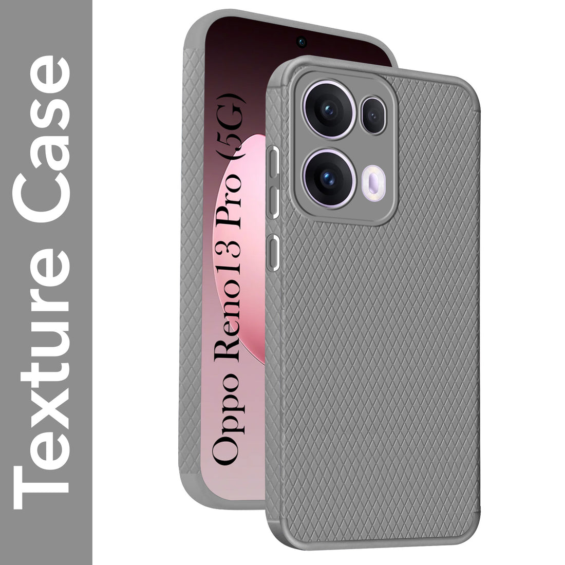 For Oppo Reno13 Pro | Oppo Reno 13 Pro Back Cover Case (Camera Protection | Side Grip Texture | Soft and Flexible)