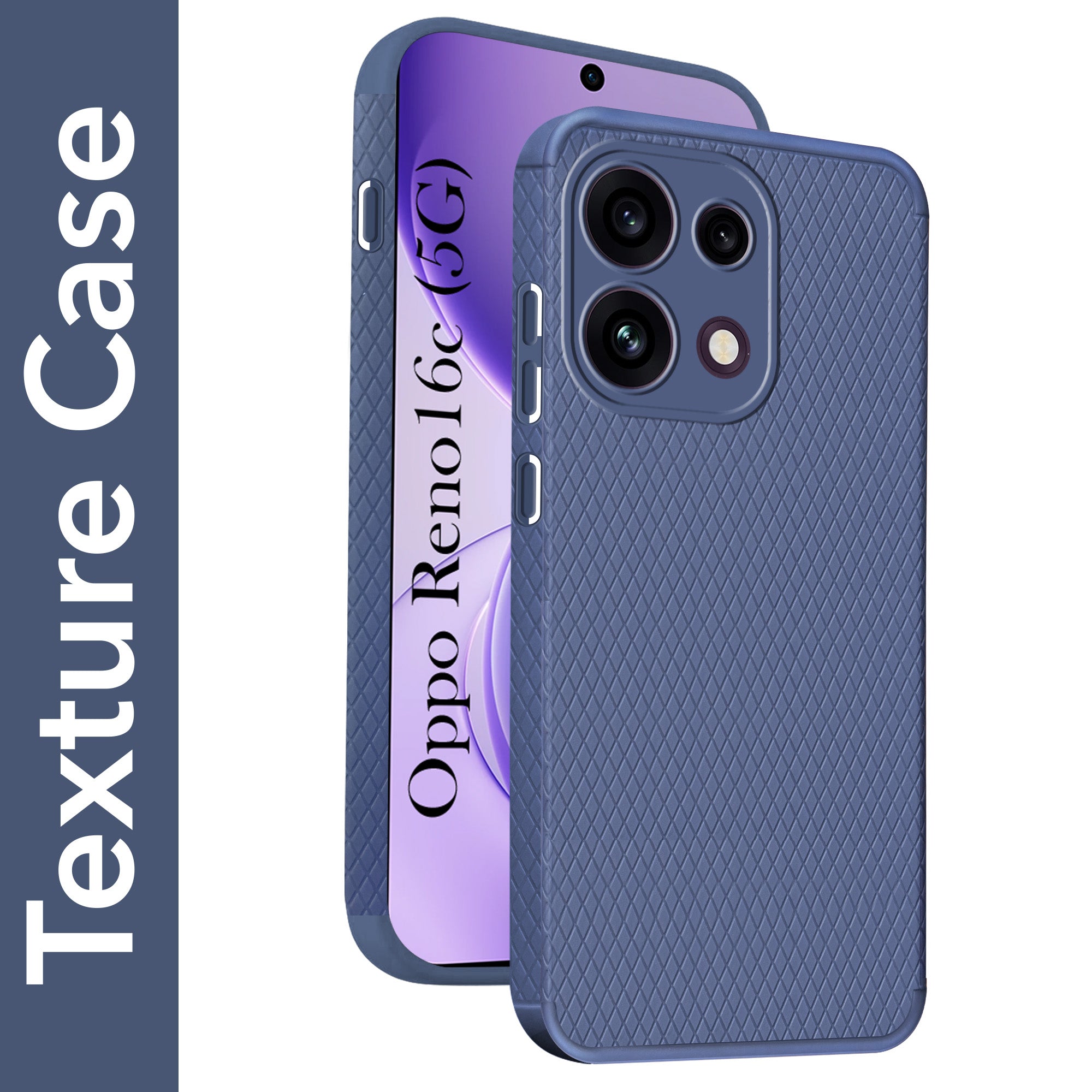 For Oppo Reno 16C 5G Back Cover Case Liquid Silicone (Camera Protection | Side Grip Texture | Soft and Flexible)