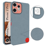 For Nothing CMF Phone 2 Pro Back Cover Case (Glass Like Camera Protection | Leather Feel | Minimalist Professional Grip)