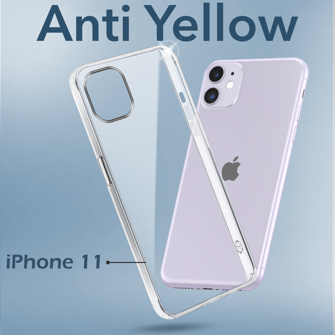For Apple iPhone 11 Back Cover Case (Hard Anti Yellow Clear Case | Drop & Camera Protection | Shockproof Polycarbonate)