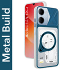 For Redmi 15A Metallic Back Cover Case (Metallic Camera Protection & Buttons | Translucent Milky Shade | Hard Polycarbonate)