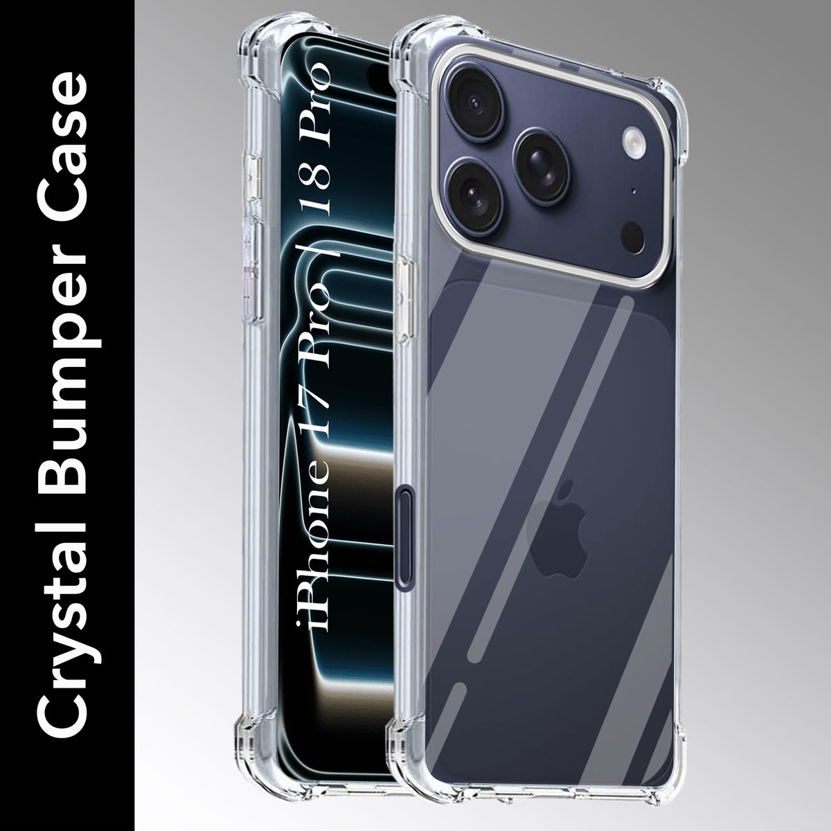 For iPhone 17 Pro | iPhone 18 Pro Back Cover (Drop & Camera Protection | Hard Polycarbonate)