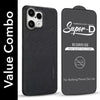 For Nothing Phone 3A Lite Combo (Textured Grip Design | Micro-Fiber Cloth Inside | Oleophobic Coating Screen Glass)