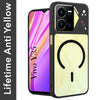 For Vivo Y35 Back Cover Case Lifetime Anti-Yellow Clear (Camera Protection | Side Grip | Wireless MagSafe Compatible)