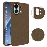 For Oppo K13 Turbo | Oppo K13 Turbo Pro Back Cover Case (Glass Like Camera Protection | Leather Feel | Minimalist Professional Grip)