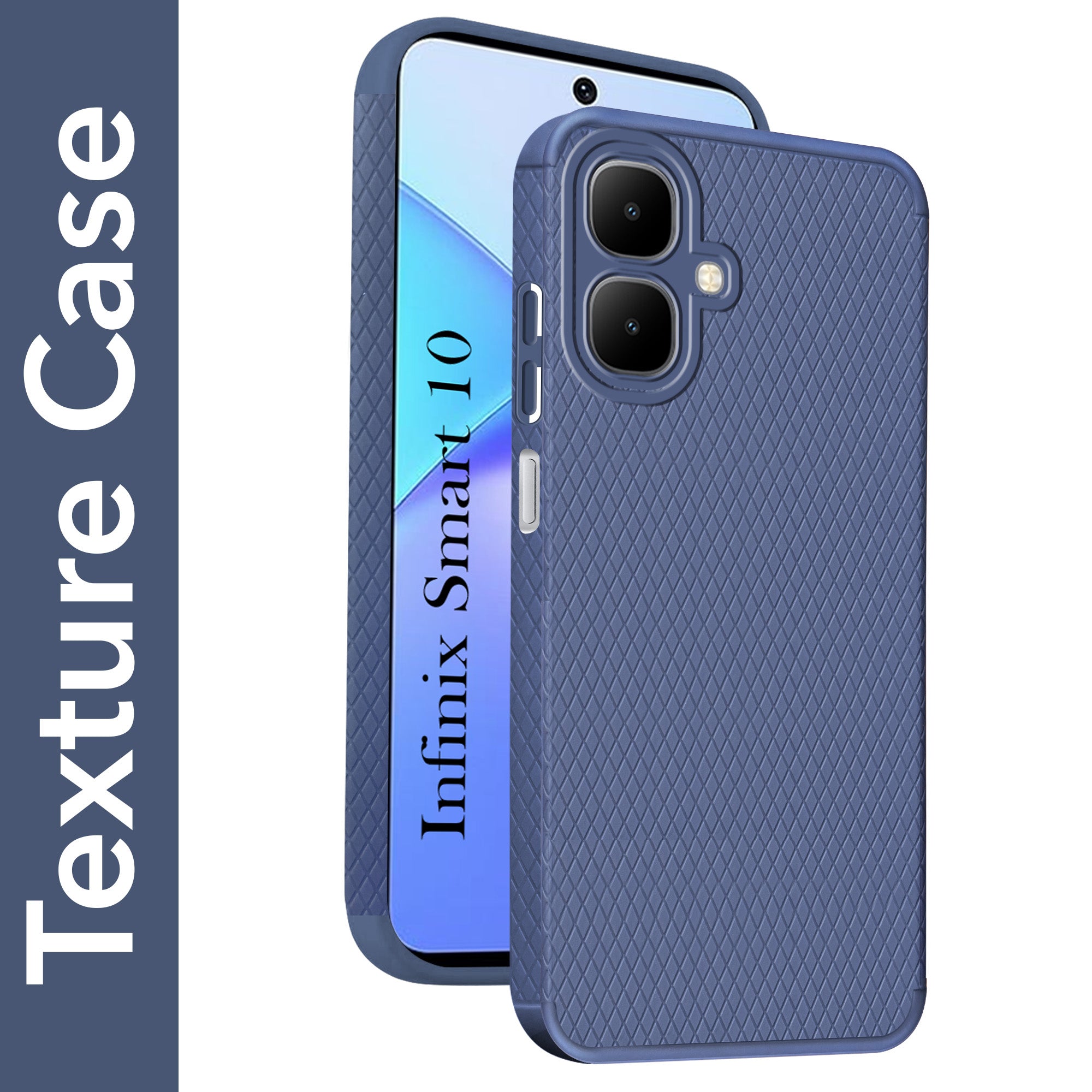 For Infinix Smart 10 Back Cover Case (Liquid Silicone | Side Grip | Camera Protection)