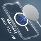 For Apple iPhone 18 Pro Max Back Cover Case Lifetime Anti-Yellow MagSafe Compatible Clear (Sleek Hard Crystal | Shockproof and Camera Protection)