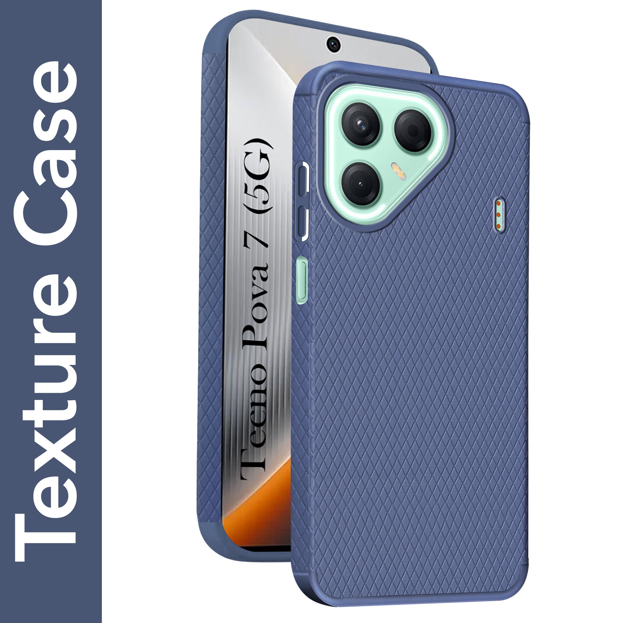 For Tecno Pova 7 5G Back Cover Case (Liquid Silicone | Side Grip | Camera Protection)