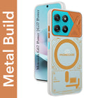 For Motorola Moto G67 Power | G57 Power Metallic Back Cover Case (Metallic Camera Protection & Buttons | Translucent Milky Shade | Hard Polycarbonate)