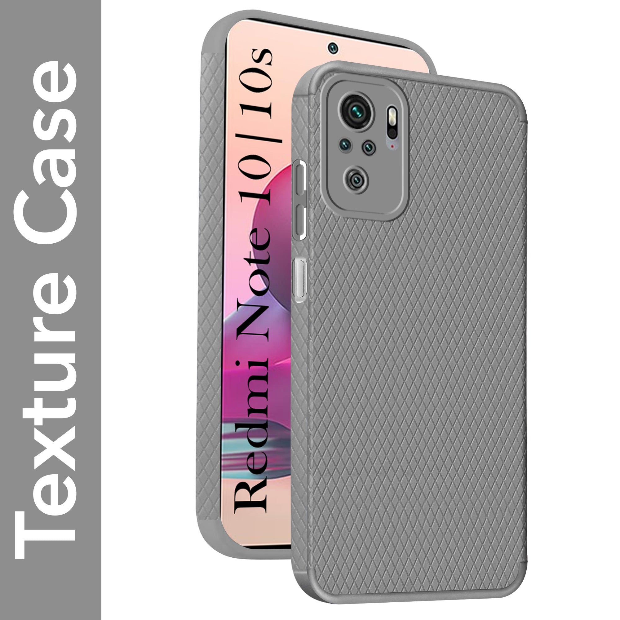 For Xiaomi Mi Redmi Note 10 | Note 10S Back Cover Case (Liquid Silicone | Side Grip | Camera Protection)
