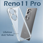 For Oppo Reno11 Pro 5G Back Cover Case (Hard Anti Yellow Clear Case | Drop & Camera Protection | Shockproof Polycarbonate)