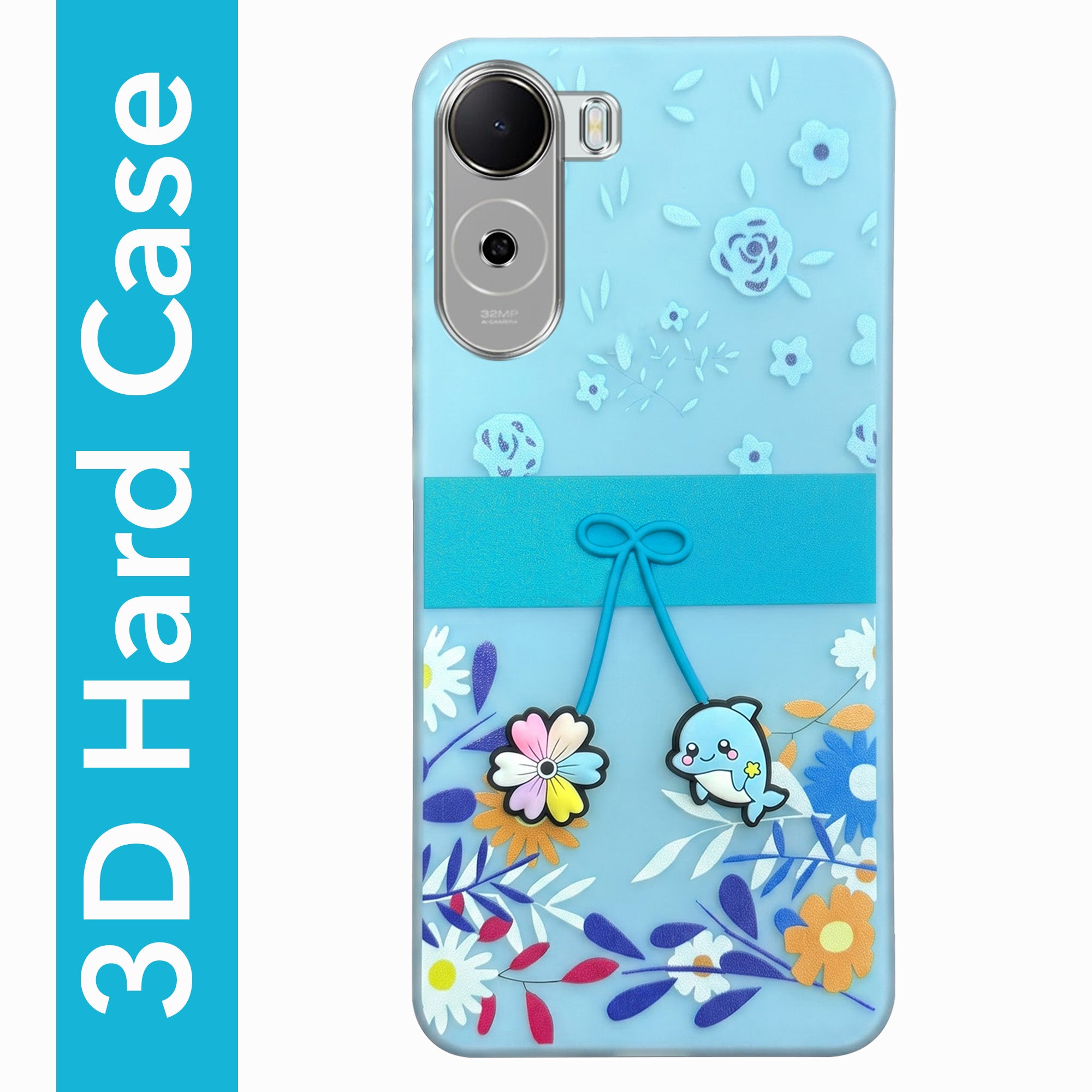 For Poco C85x 5G Back Cover Case (3D Cute Cartoons | Hard Back Side Soft | Matte Premium Finish | HD Printing)