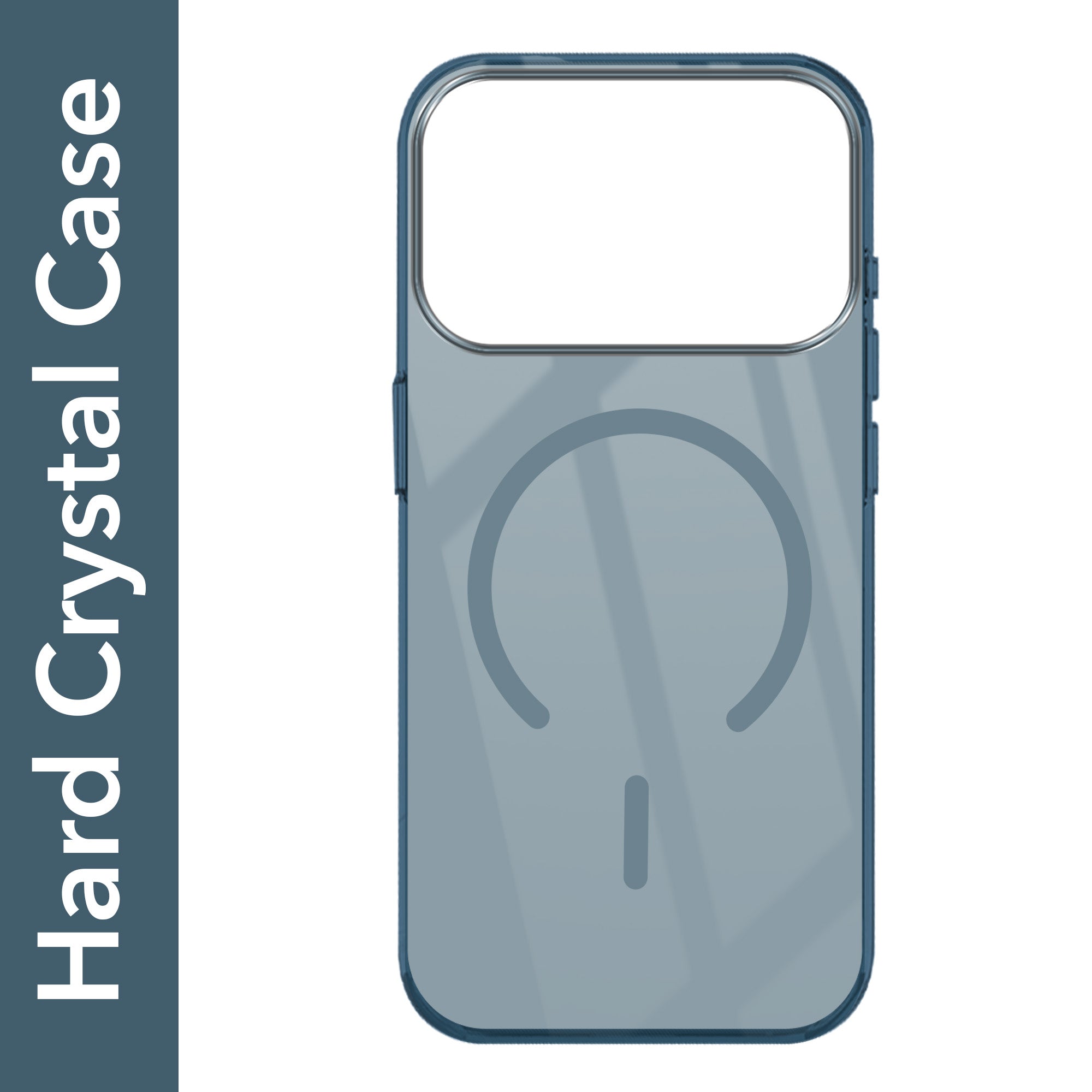 For iPhone 17 Pro Back Cover Case Crystal Anti Yellow (MagSafe Wireless Charging Support |Camera Protection Bump)