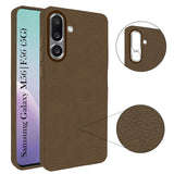 For Samsung Galaxy M56 | Samsung Galaxy F56 Back Cover Case (Glass Like Camera Protection | Leather Feel | Minimalist Professional Grip)