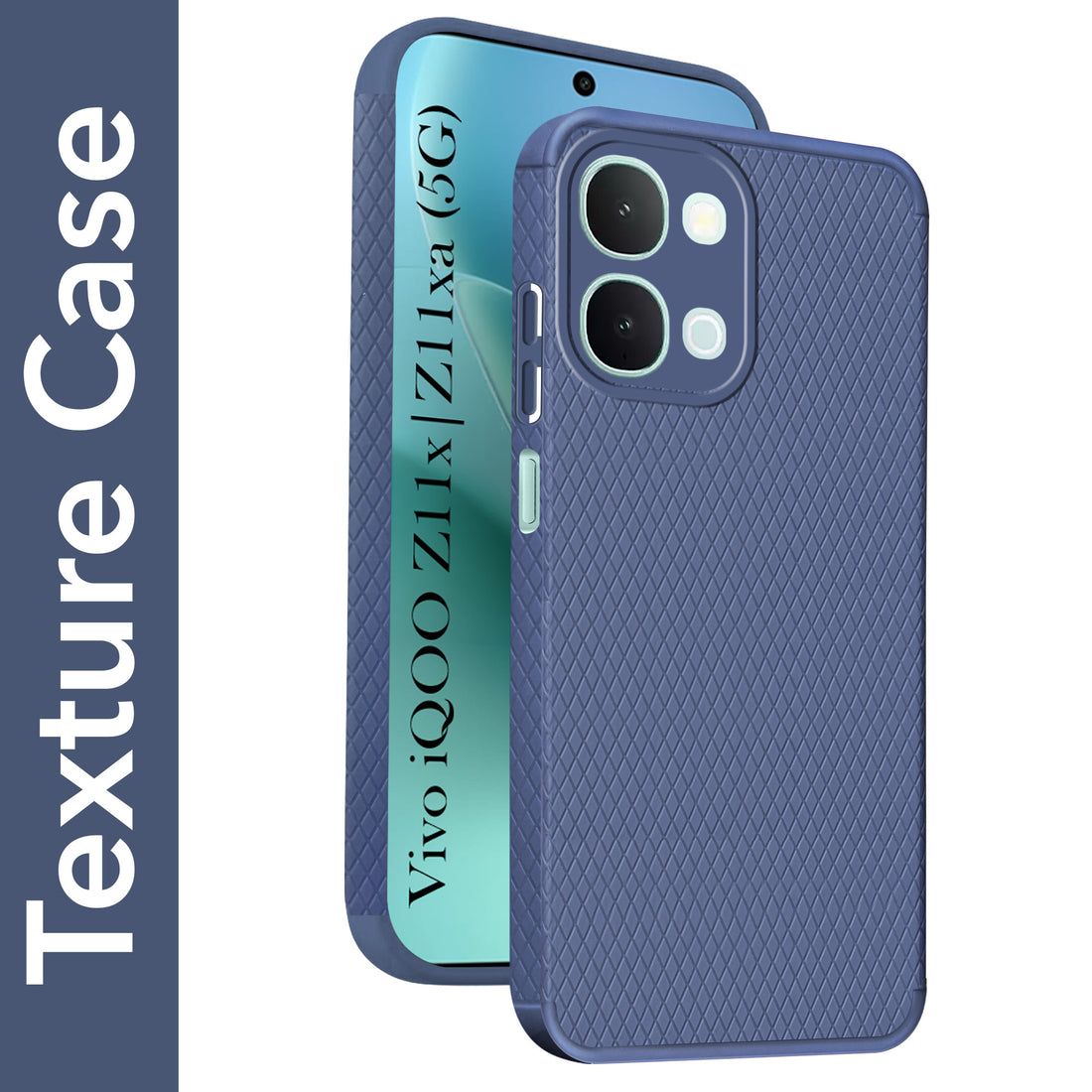For iQOO Z11x | iQOO Z11xa Back Cover Case Liquid Silicone (Camera Protection | Side Grip Texture | Soft and Flexible)