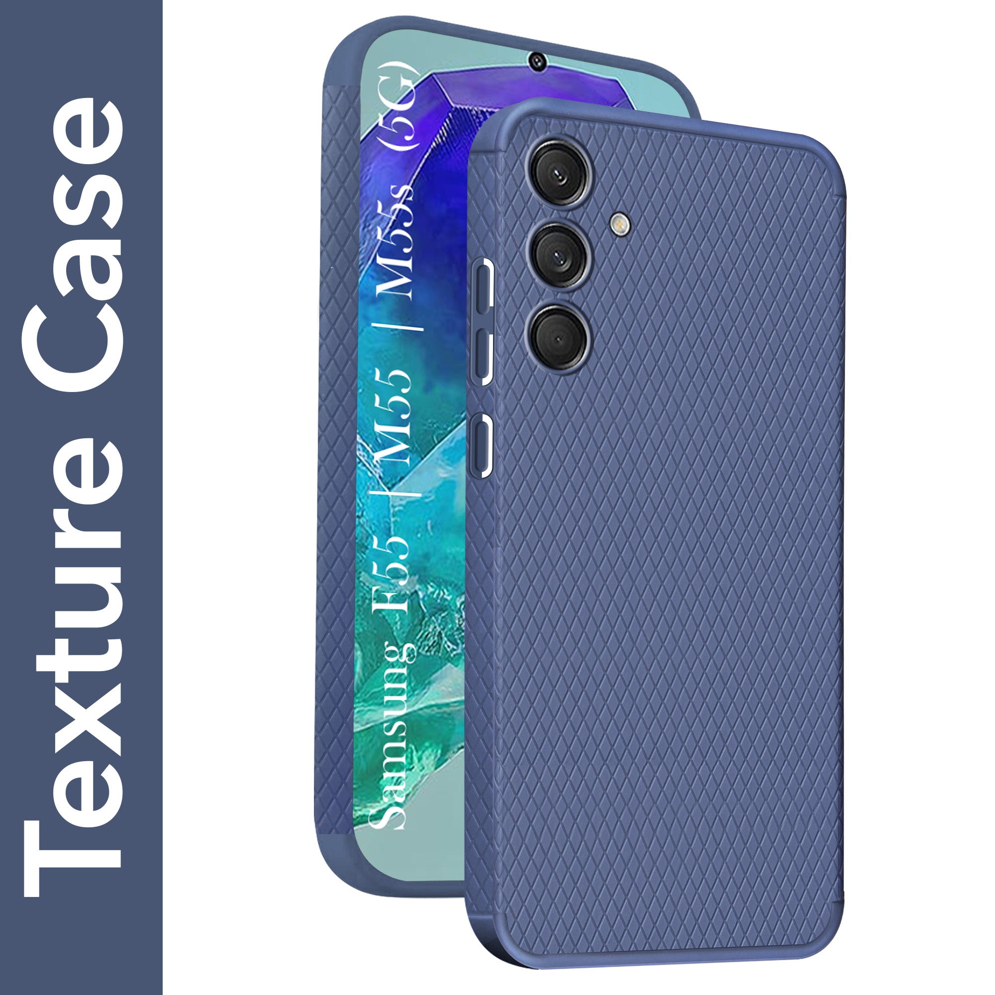 For Samsung Galaxy F55 5G | M55 5G | M55s Back Cover Case (Liquid Silicone | Side Grip | Camera Protection)