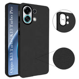 For Oppo K13 Turbo | Oppo K13 Turbo Pro Back Cover Case (Glass Like Camera Protection | Leather Feel | Minimalist Professional Grip)