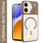 For Vivo Y05 4G | Vivo T5 Lite 5G Back Cover Case Lifetime Anti-Yellow Clear (Camera Protection | Side Grip | Wireless MagSafe Compatible)