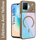 For Vivo Y33s Back Cover Case Lifetime Anti-Yellow Clear (Camera Protection | Side Grip | Wireless MagSafe Compatible)