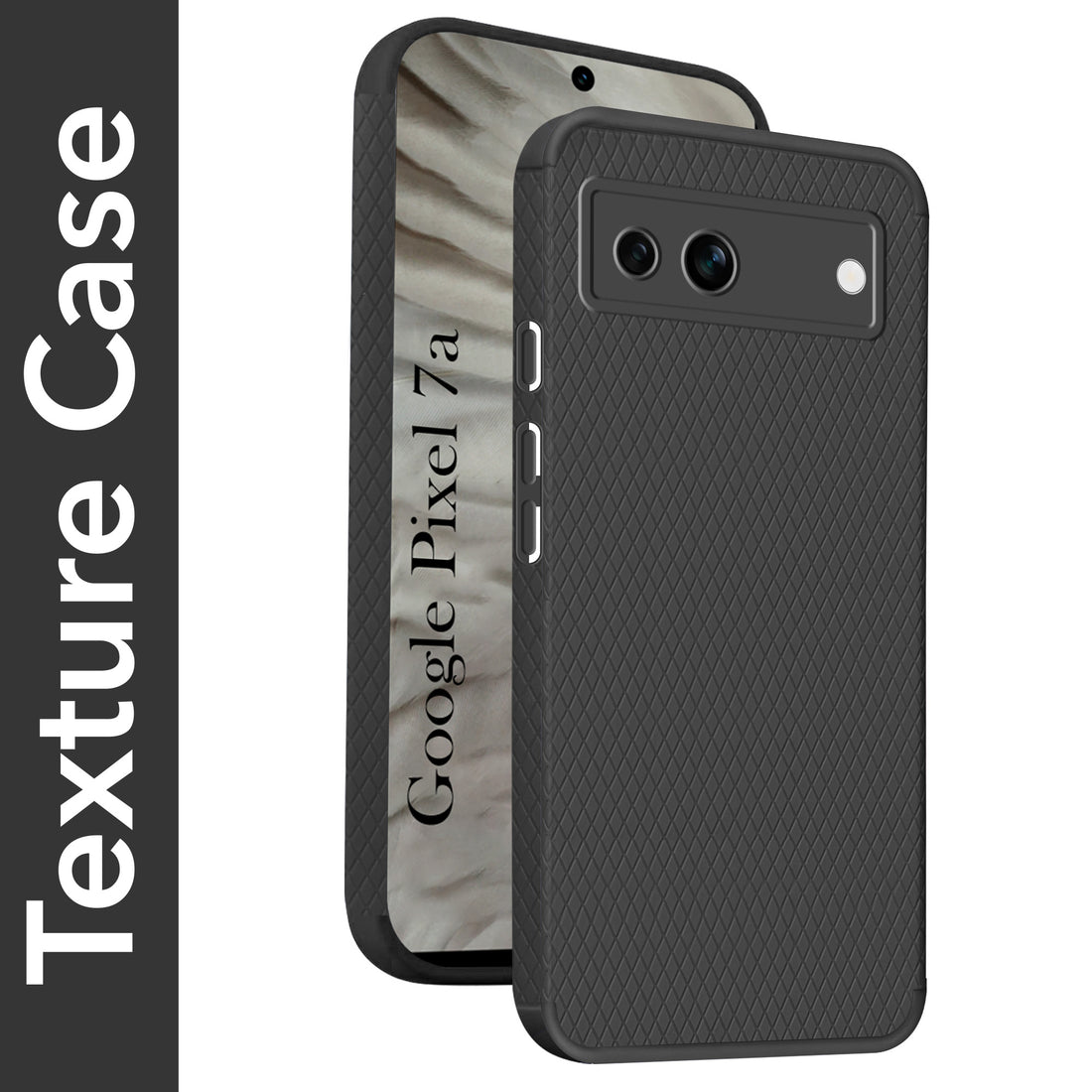 For Google Pixel 7a Back Cover Case Liquid Silicone (Camera Protection | Side Grip Texture | Soft and Flexible)