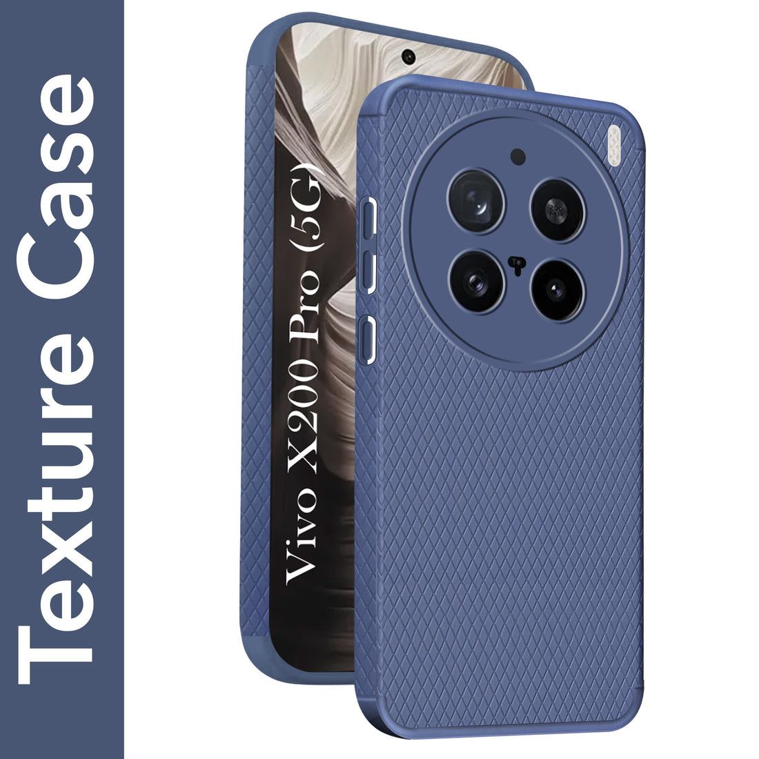 For Vivo X200 Pro 5G  Back Cover Case (Liquid Silicone | Side Grip | Camera Protection)