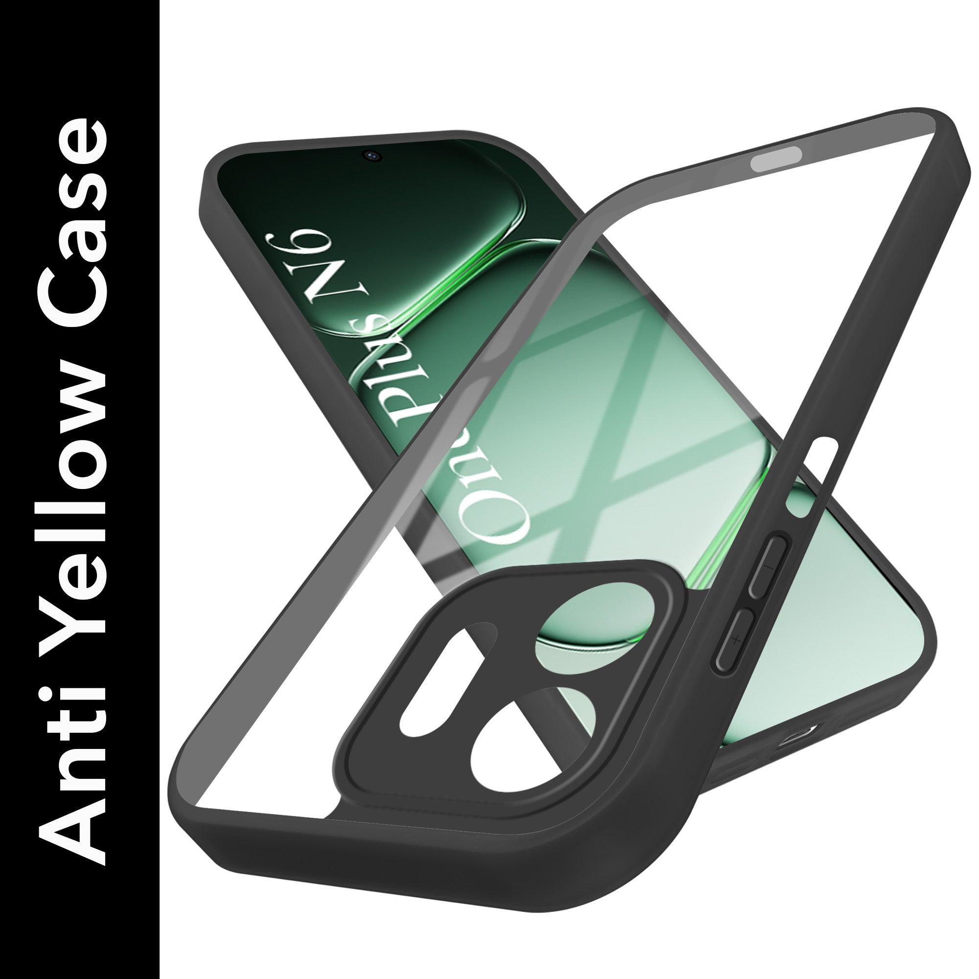 For OnePlus N6 Back Cover Case Ultra-Hybrid (Lifetime Anti Yellow | Anti Scratch | Crystal Clear Shockproof)