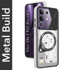 For Vivo T4x | Vivo Y31 Pro Metallic Back Cover Case (Metallic Camera Protection & Buttons | Translucent Milky Shade | Hard Polycarbonate)