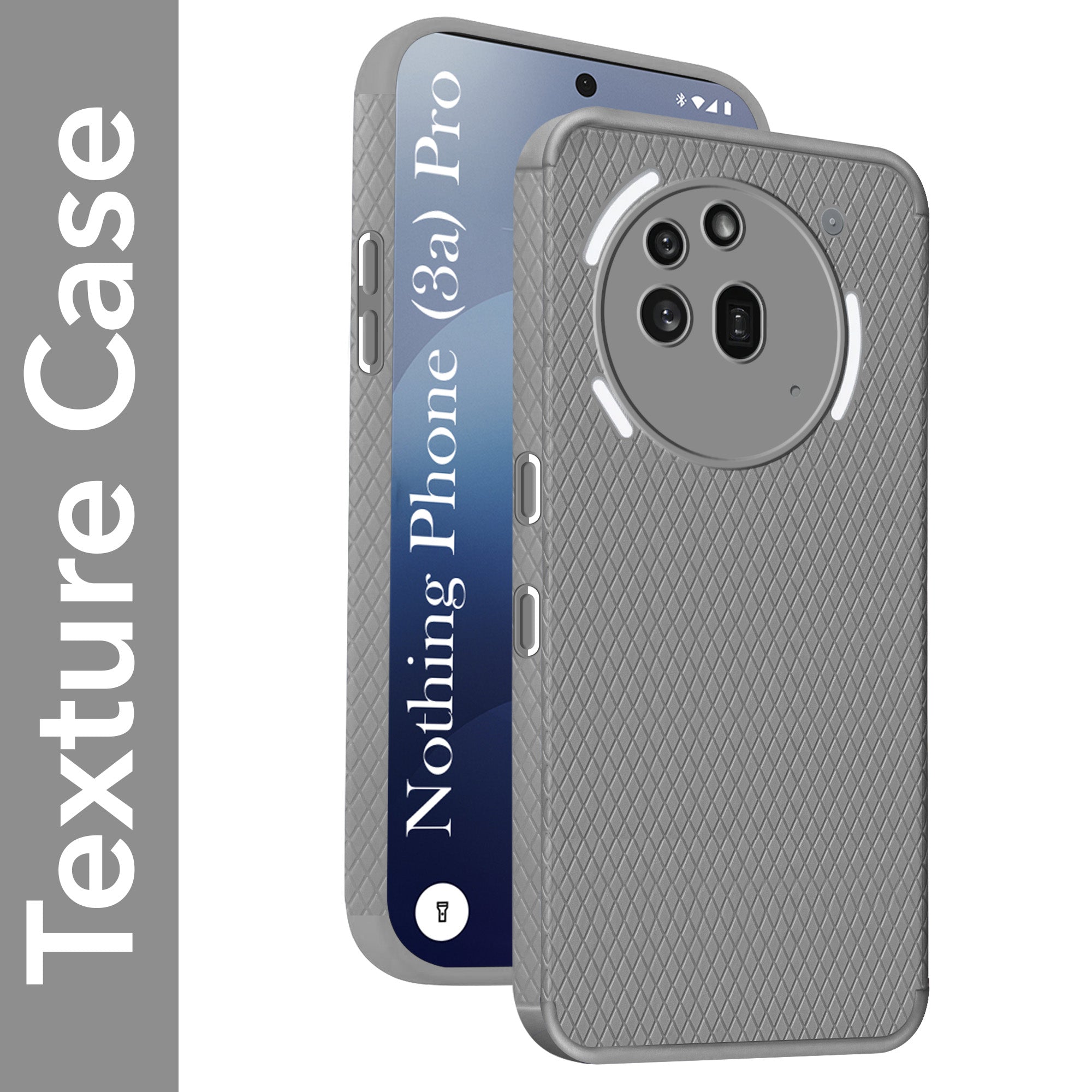 For Nothing Phone 3A Pro 5G Back Cover Case (Liquid Silicone | Side Grip | Camera Protection)